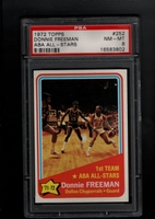 1972 Topps #252 Donnie Freeman All Star PSA 8 NM-MT  DALLAS CHAPARRALS
